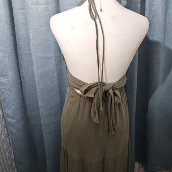 Purple Snow Green Sequin Embellished Midi Dress - Picture 3 of 7